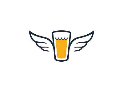DRINKWISE AMERICA angle beer branding drink glass illustration logo simple wine wings wise