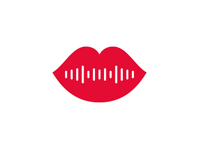 The Lip Voice Logo auido branding design female girl icon lip lips logo logodesigns logos podcast sexy simple speak ui vector voice woman