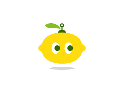 The Lemon Robot Logo ai bot brand branding company design future icon identity illustration inspirations lemon lime logo logos orange robot simple ui vector