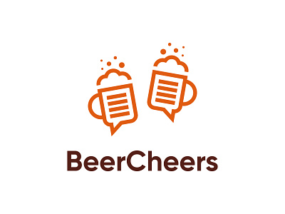 The Complate Logo BeerCheers app application icon bar beer cafe chat chat bubble drink drinking dual meaning icon icon app logo logo inspiration logodesign logodesigns logos simple talk talking