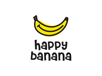 Fumply banana bananas branding design fruit fruits happiness happy icon joy logo logodesign logodesigns logos restaurant simple smile vector