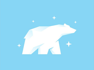 CoolNek animal arctic bear character cold design geometric ice icon illustration logo logodesign logodesigns logos polar polar bear pole simple star vector