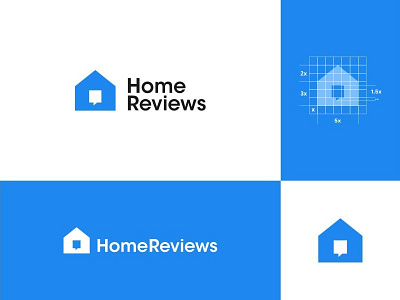 House Review Logo Concept app branding building chat chat bubble design dual meaning home house housing icon logo logodesign logodesigns logos real estate review simple speech bubble vector