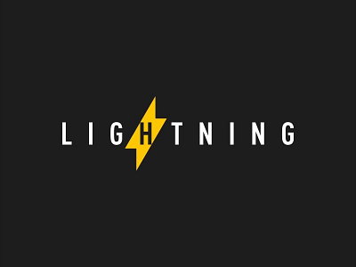 LIGHTNING bolt design electric icon letter light lightning logo logodesign logodesigns logos logotype negative space logo power simple storm thunderbolt typography vector wordmark