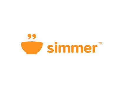 Simmer apostrophe app bowl cute flat food food and drink food app icon icon design logo logo inspirations logodesign logodesigns logos restaurant review simmer simple smoke