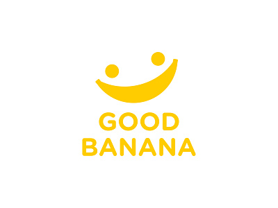 The Complete Logo Good Banana adorable app banana branding child cute dual meaning fruit fun happy icon kids logo logodesign logodesigns logos play simple smile yellow