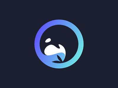 ORCA animal app branding character circle fin fish icon illustration logo logodesign logodesigns logomark logos mark ocean orca sea simple whale