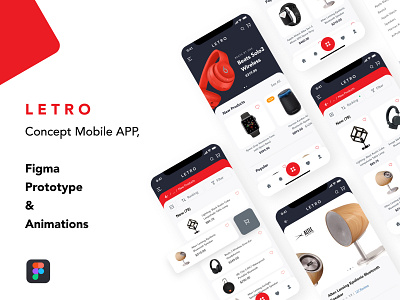 LETRO APP - Concept Prototype & Animation