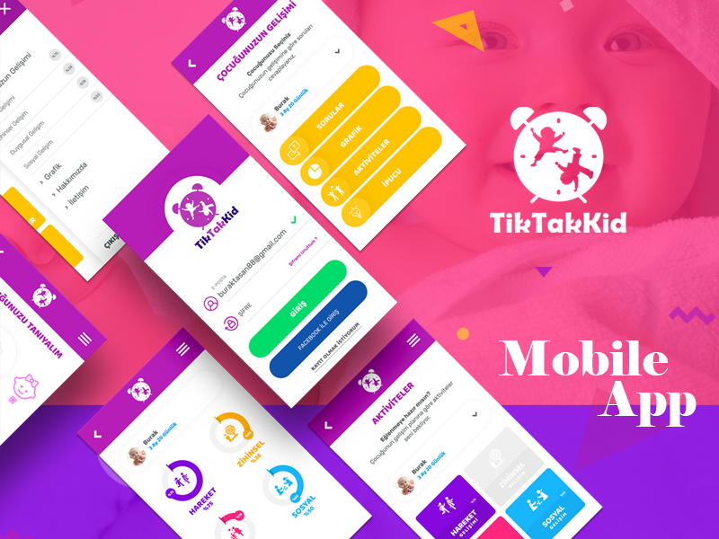 Baby Mobile App Design by Burak Tasan on Dribbble