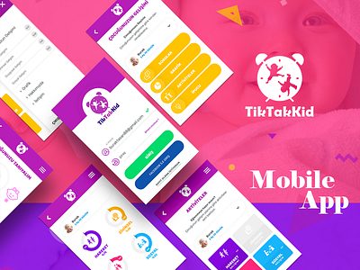 Baby Mobile App Design app baby clean design ios mobile phone ui ux website