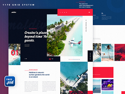 Travel Home Page | Free psd