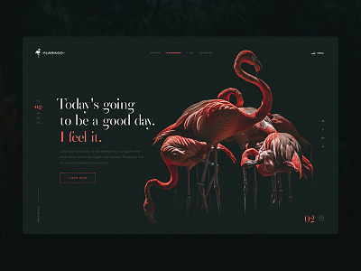 Flamingo UI business clean design experience flamingo flat homepage interface landing page minimal page responsive ui user experience ux web web design website