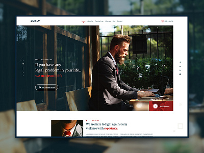 Juxly Law Firm Themeforest Template.