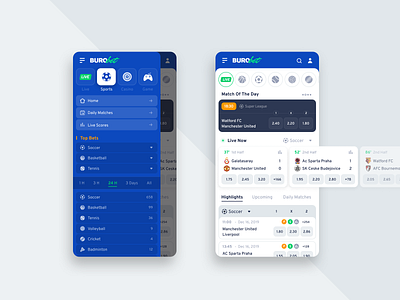 Burobet | Sportsbook Mobile App Design bet betting clean experience interface mobile mobile app mobile design mobile ui sportsbook ui ux