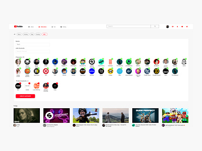 YouTube Redesign - Create custom filter options - Part 2 branding category content content feed design filter sort thumbnail ui ui ux ux video feed youtube youtube videos