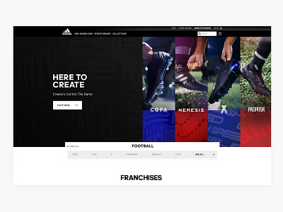 ADIDAS ARCHETIC FOOTBALL LANDING PAGE - PART 1/3