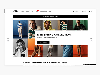 ZARA REDESIGN - HOMEPAGE PART 1/8