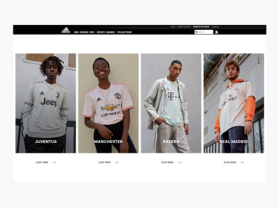 ADIDAS SPECTRAL MODE - CLUB FILTER NAVIGATION 4/5 adidas arrow buttons e commerce fashion football homepage landing page nikes shop soccer sport ui ux uiux webshop