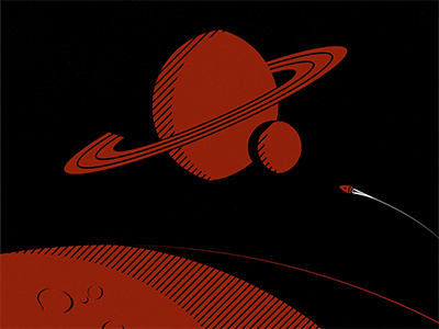 Red Space art illustration space vector