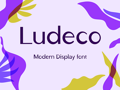 Ludeco display font