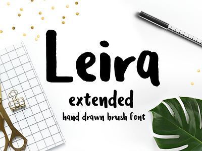 Leira Extended font brush brush font font hand lettering typeface typography
