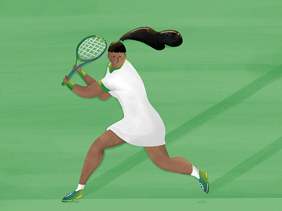Lawn Tennis character characterdesign design digitalart flat illustration illustrator procreateapp vector