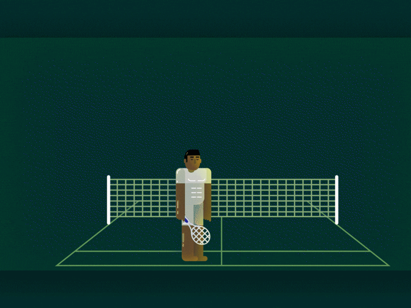 Tennis after effects animation characterdesign sports tennis