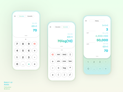 Calculator Concept | Daily UI #004