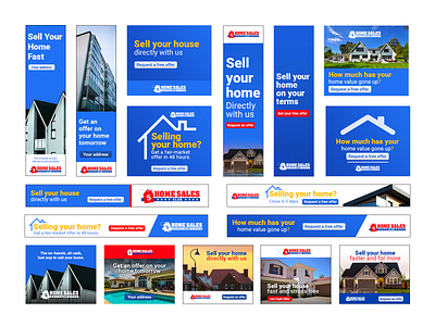 Home Sales | Google ADS Display Remarketing ads ads design banner banners display google google ad banner google design google maps google slides home home sale illustration remarketing retail retailers sales ui user experience