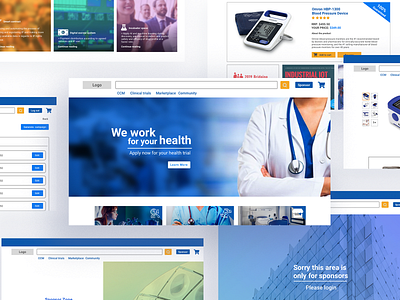 Medicide Web - Sponsors branding design doctor hospital hospitals illustration medecine sponsor sponsors sponsorship trial trials ui user experience ux web web design webdesign website website design