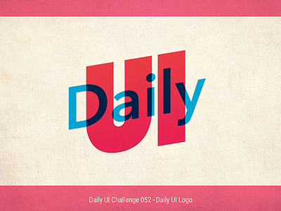 Daily Ui Logo app dailyui icon logo ui uichallenge user experience ux web