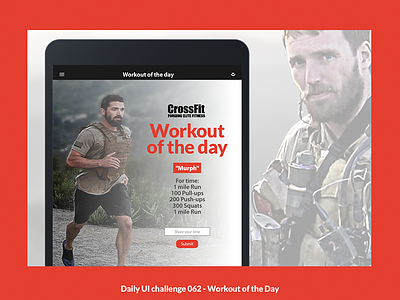 Workout of the day crossfit fit ui uidaily ux workout