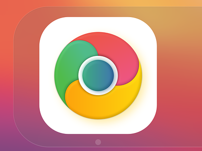 Google Chrome Icon MacOS Big Sur 3d affinity designer app big sur concept design google chrome icon logo neumorphism soft ui ui