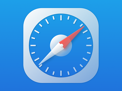 Safari neumorphic icon - Concept for Big Sur