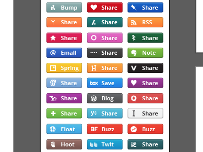 Social Media Share Buttons 2 buttons share shareaholic social social media