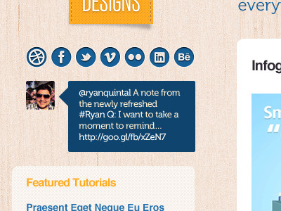 New Twitter Box quintaldesigns ryanq sidebar twitter website