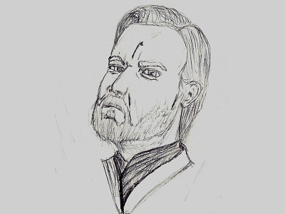 Obi Wan sketch snow day