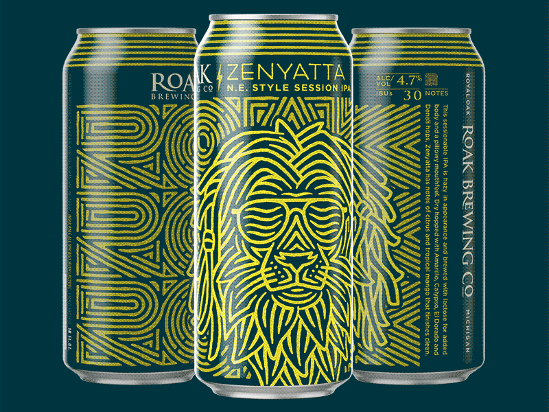 Roak Brewing, Zenyatta IPA - Concept, Illustration & Design beer beer can beer label beer logo bottle brewery logo can craft beer label label design package package design