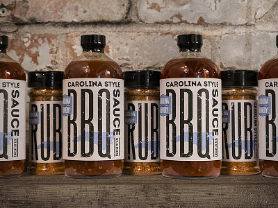 Carolina Brewery BBQ Sauce and Rub - Concept, Design, Typography