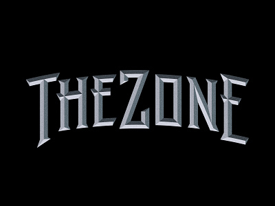 TheZone black lettering logotype music rock