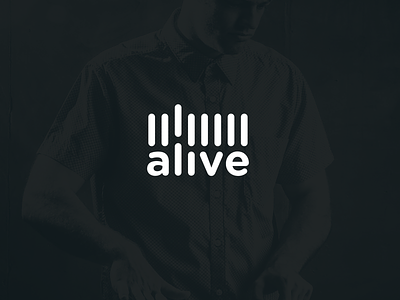Alive design lettering logo logotype music