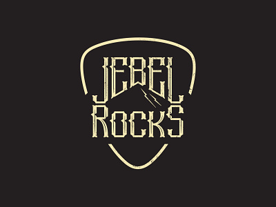 Jebel Rocks band band logo grunge lettering logotype music rock