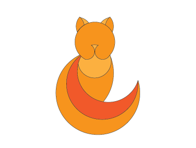 Ginger Cat Vector Illustration