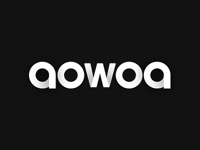 AOWOA clean design logo logo design minimalism modern modern logo vector