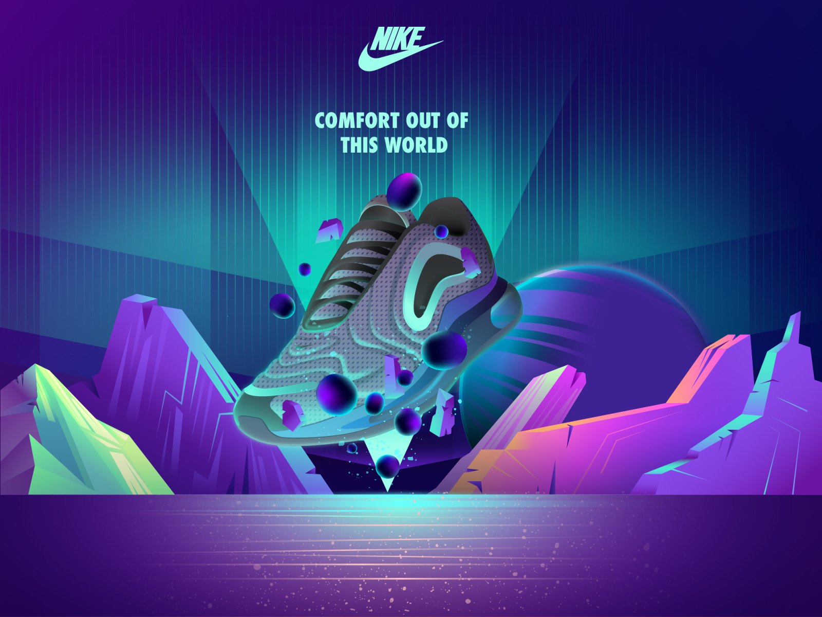 Nike - Comfort out of this world by Miloš Prokić on Dribbble