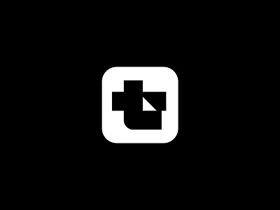 Tumblr "T" icon redesign black canada design icon international letter logo logo minimal modern monochrome t tumblr