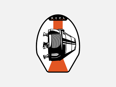 SIPL Space Program Badge art badge black design galaxy graphic icon illustration nasa orange patch space sticker vector