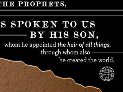 Hebrews 1:1-2 illustration the verses project typography