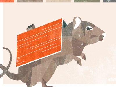 Attic Rat branding illustration okc