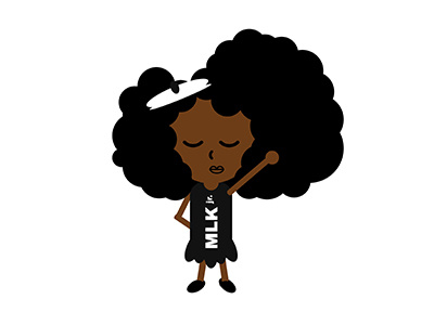 I Have a Dream black culture character design cute design digital design flat character illustrate illustration illustrator